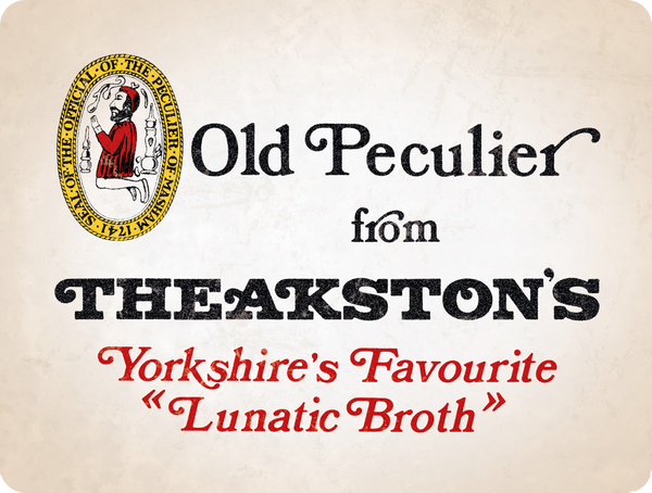 Theakston Lunatic Broth Enamel Sign (F)