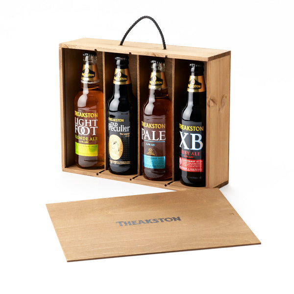 Theakston 4 Bottle Legendary Ales Wooden Box