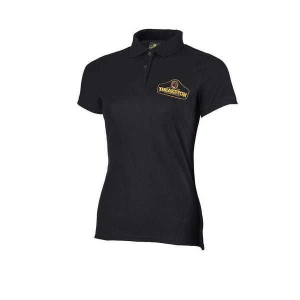 Theakston Classic Black Polo Shirt - Ladies